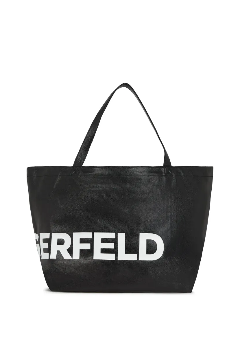 ESSENTIAL COATED - Shopping Bag - black