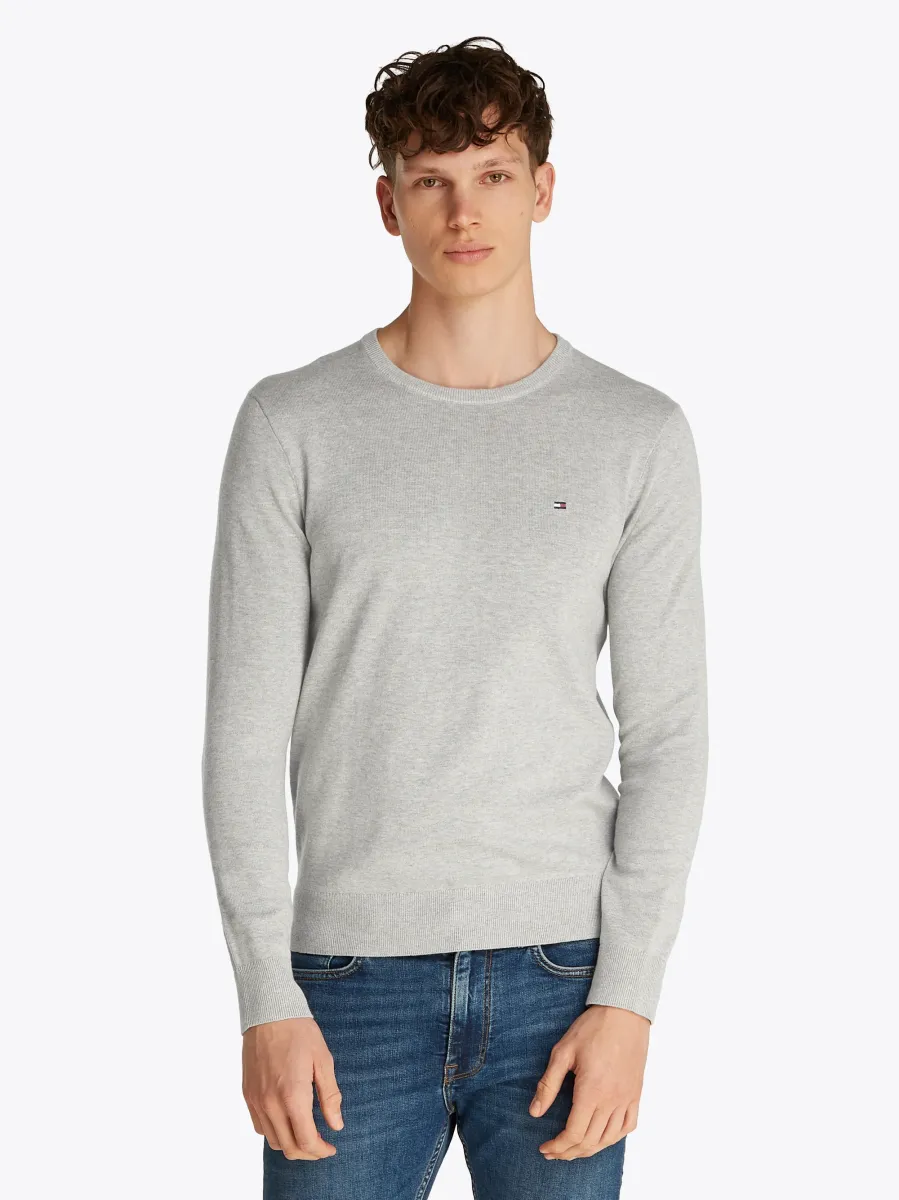 ESSENTIAL CREW NECK - Strickpullover - light grey heather