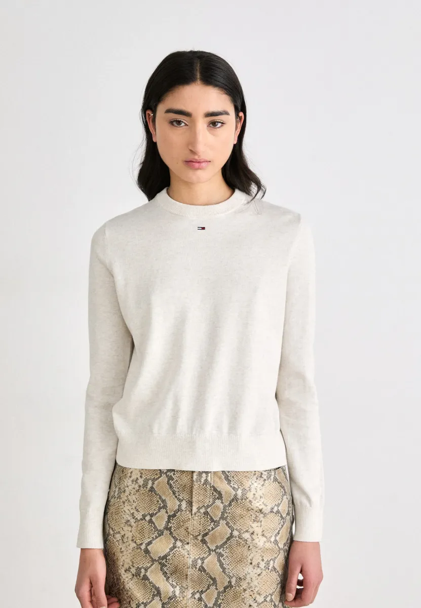 ESSENTIAL CREW SWEATER - Strickpullover - oatmeal htr