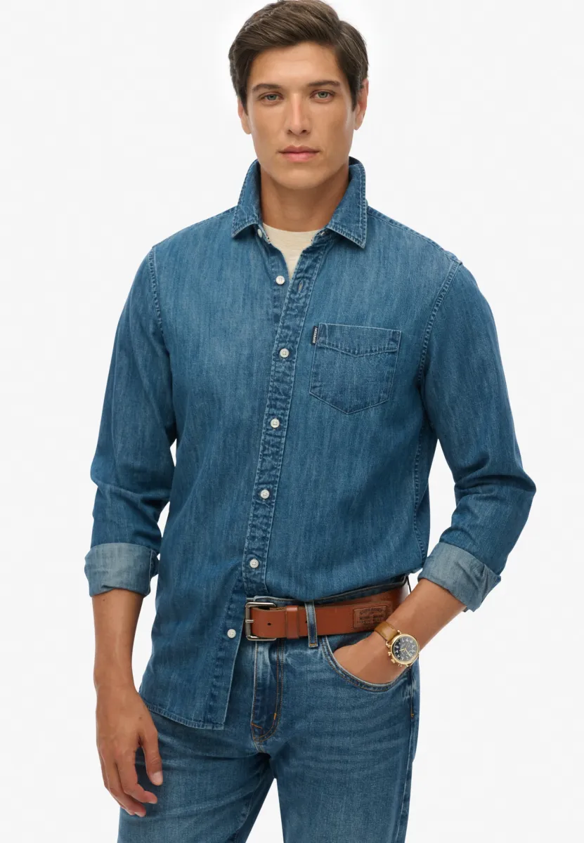 ESSENTIAL - Hemd - worn wash