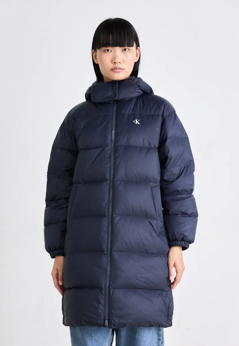 ESSENTIAL MIDWEIGHT LONG PUFFER - Daunenmantel - inkwell
