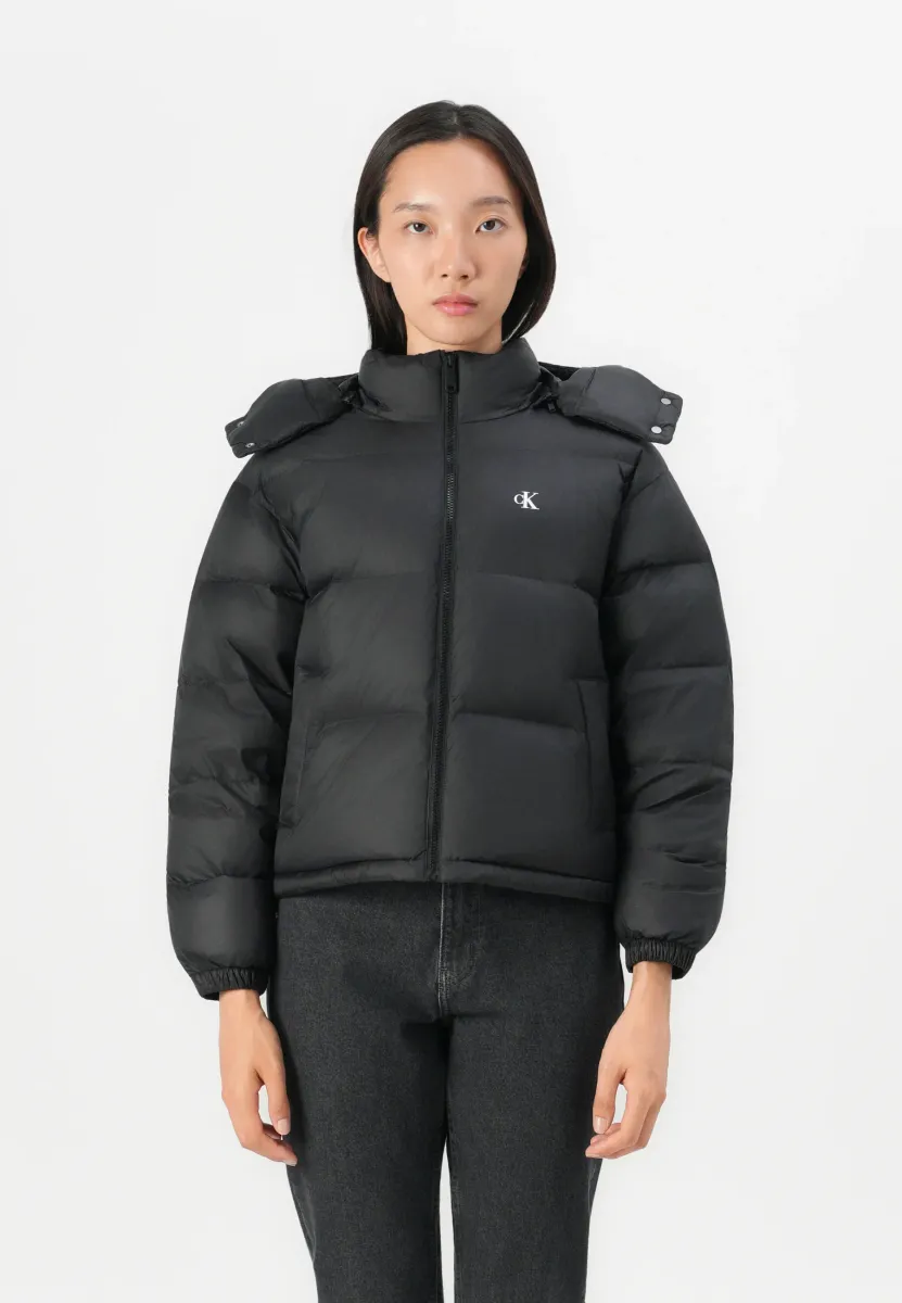 ESSENTIAL MIDWEIGHT PUFFER - Daunenjacke - black