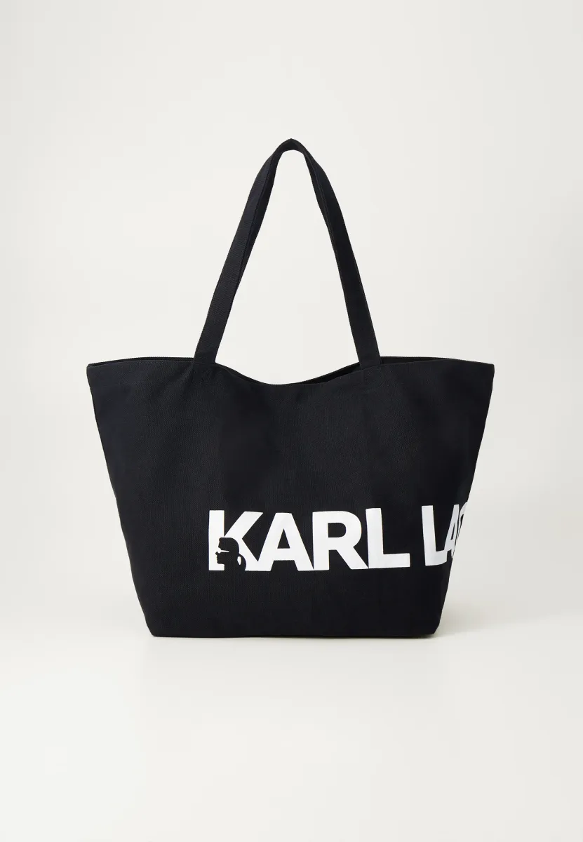 ESSENTIAL OVERSIZED LOGO - Shopping Bag - black/white