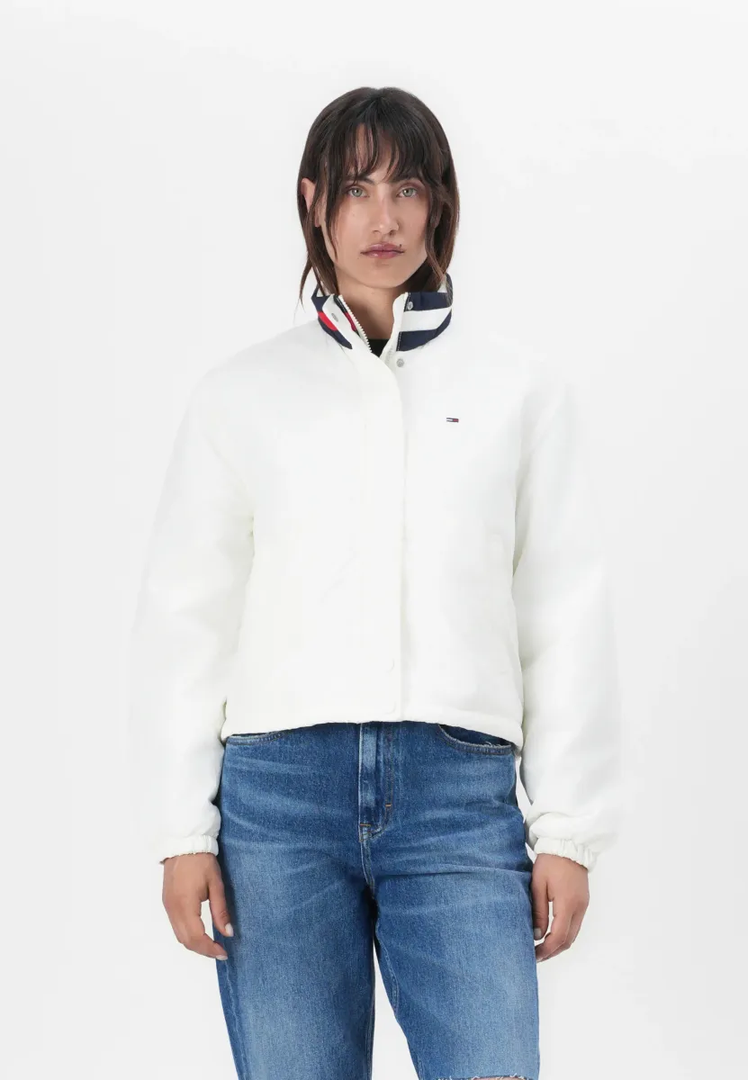 ESSENTIAL PADDED FLAG JACKET - Übergangsjacke - ecru