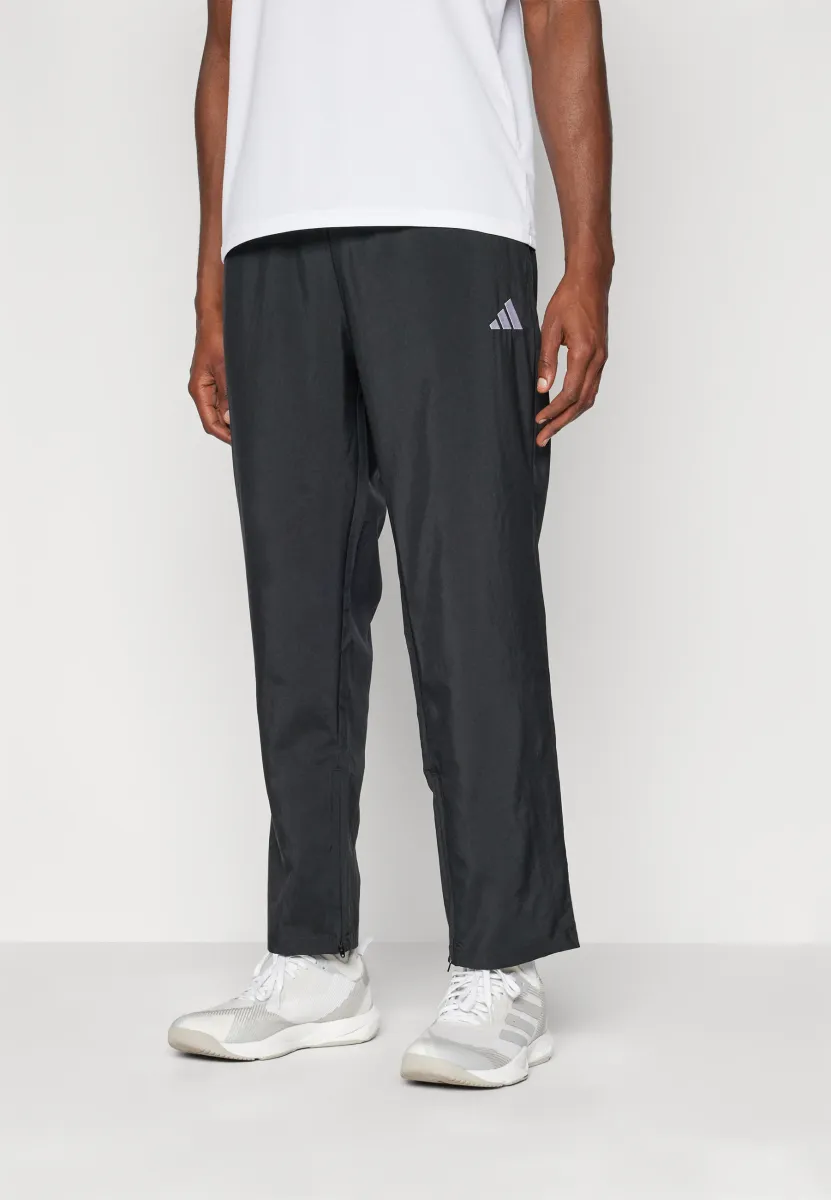 ESSENTIAL SMALL LOGO STANFORD  OPEN HEM - Stoffhose - black/white