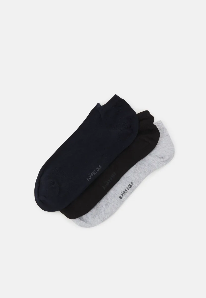 ESSENTIAL STEPS 3 PACK - Socken - black/grey