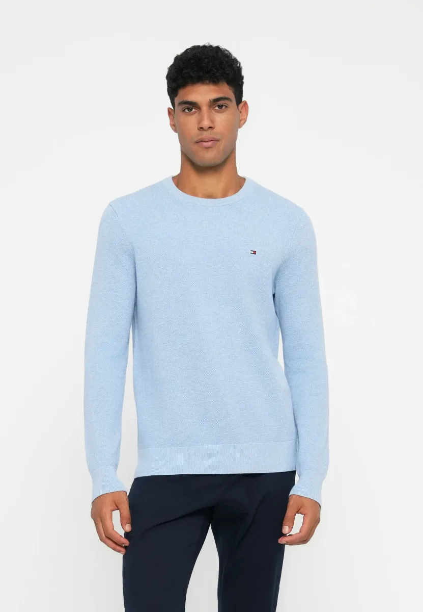 ESSENTIAL STRUCTURE CREW NECK - Strickpullover - vessel blue heather