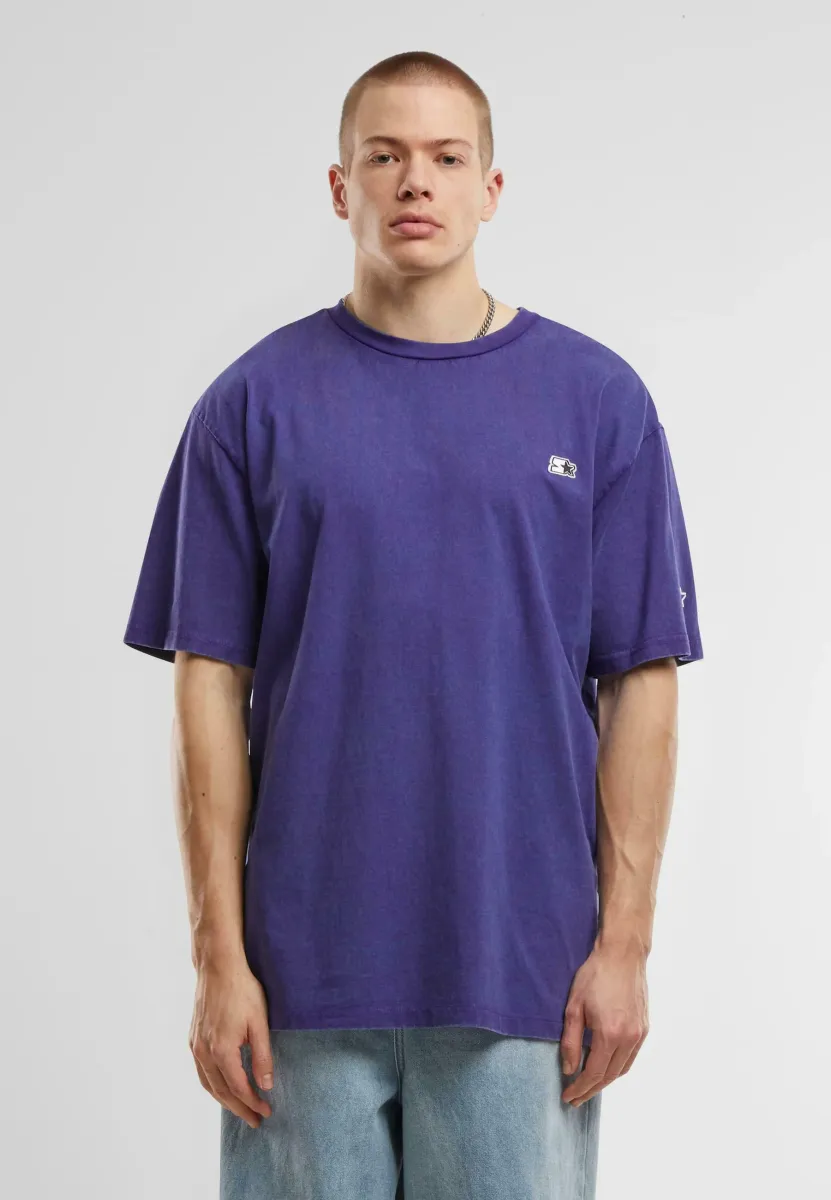 ESSENTIAL - T-Shirt basic - purple acid washed
