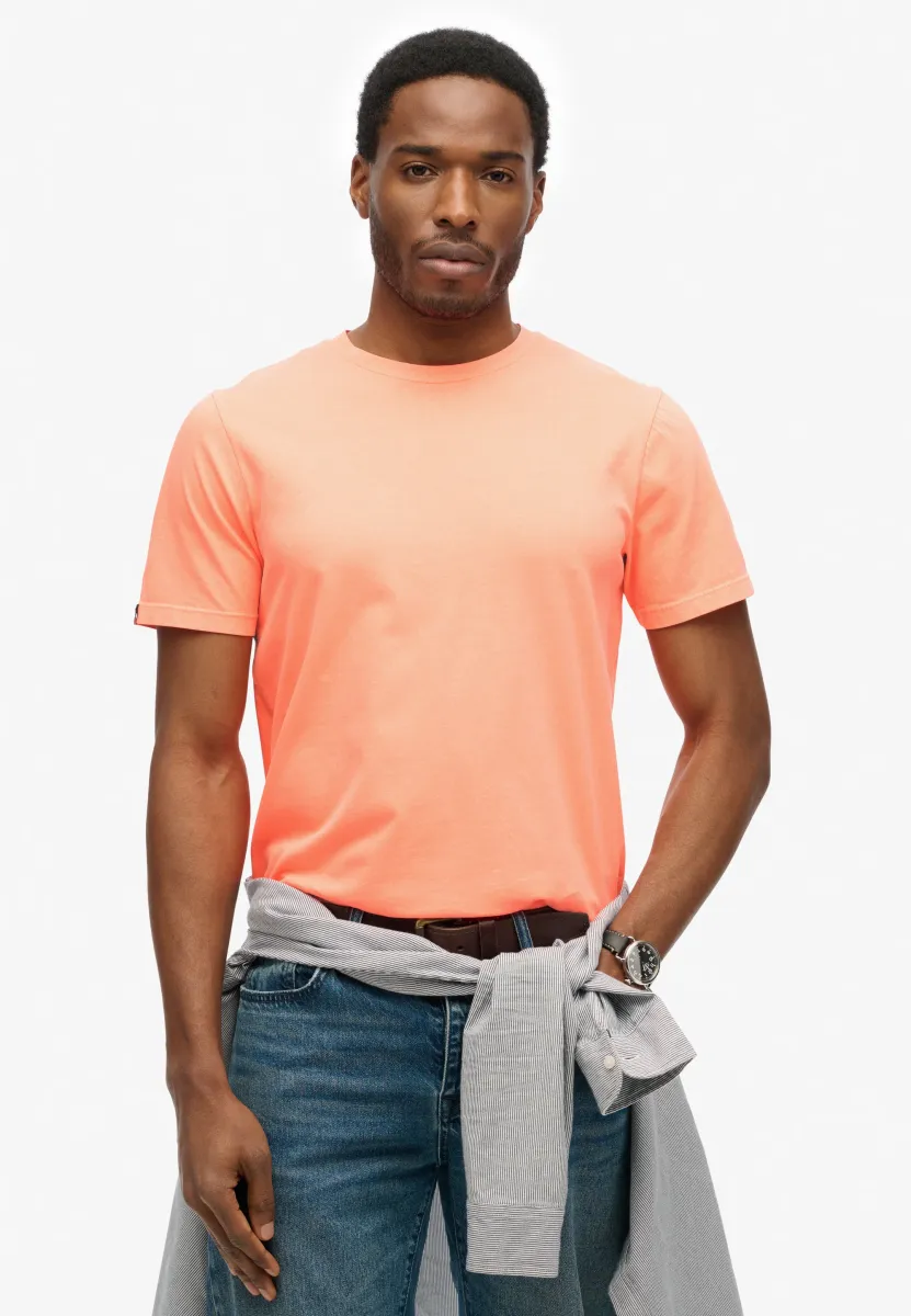 ESSENTIAL - T-Shirt basic - washed dry fluro orange