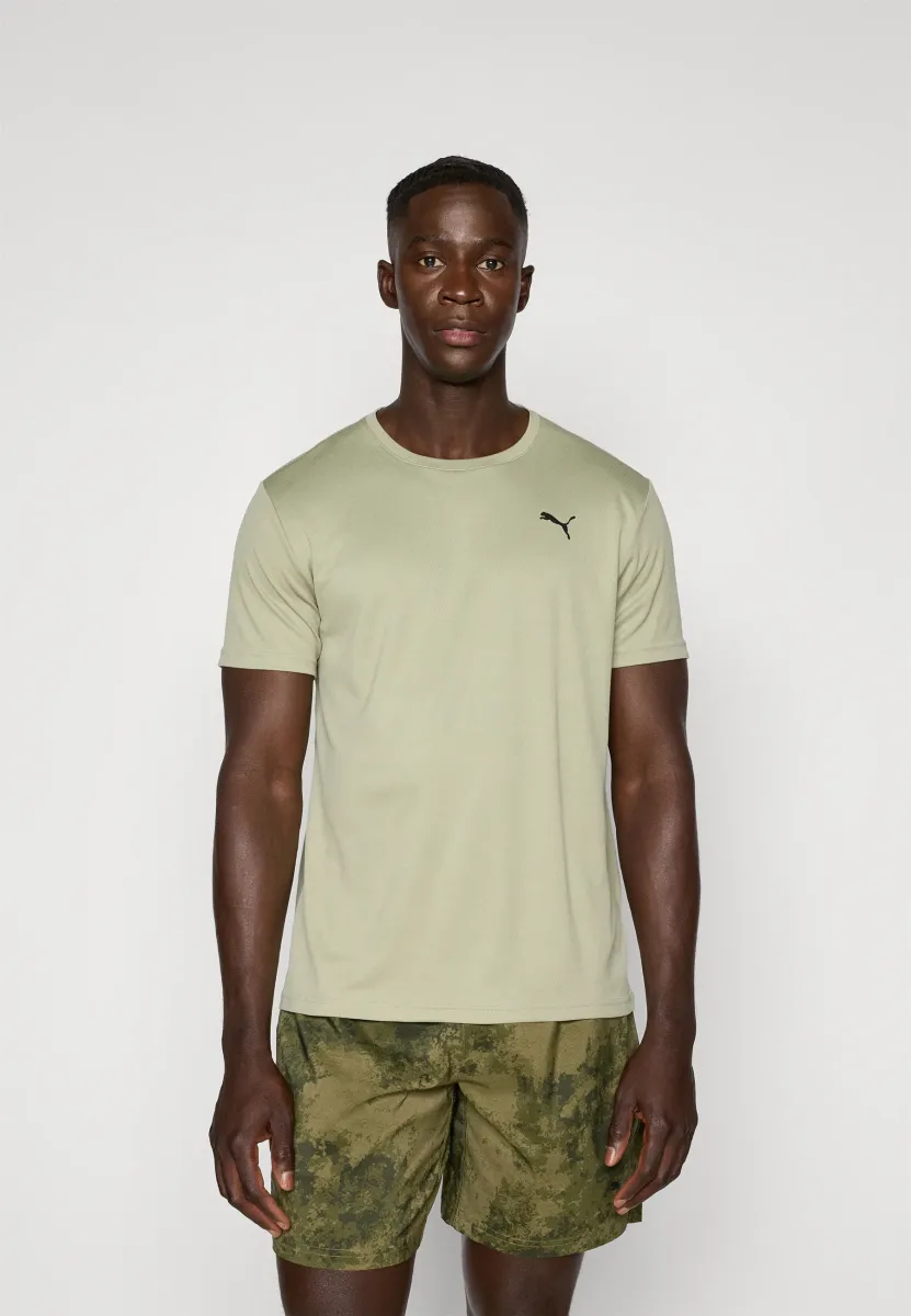 ESSENTIAL TEXTURE TEE - Sport T-Shirt - lux army