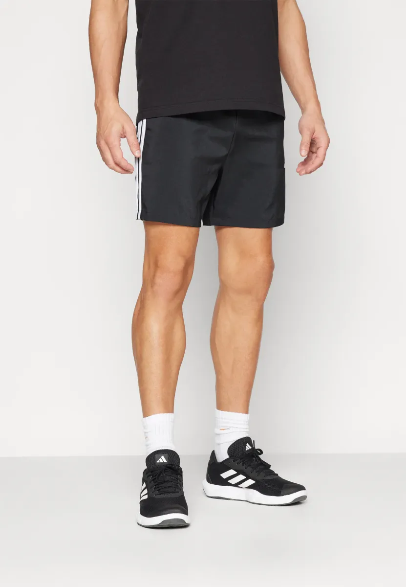 ESSENTIAL THREE STRIPES CHELSEA SHORT - Kurze Sporthose - black/white