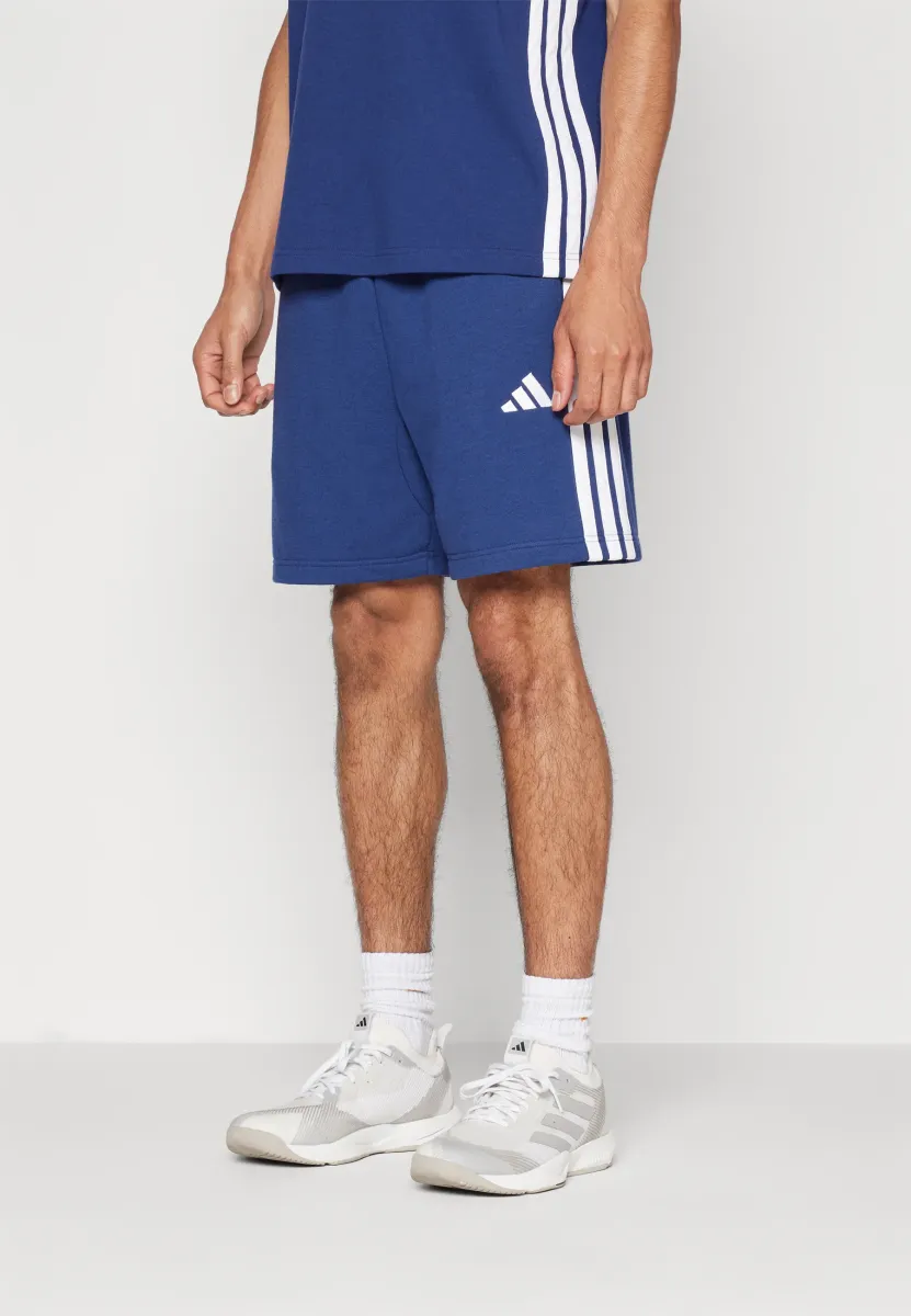 ESSENTIAL THREE STRIPES SHORT - Kurze Sporthose - dark blue/white