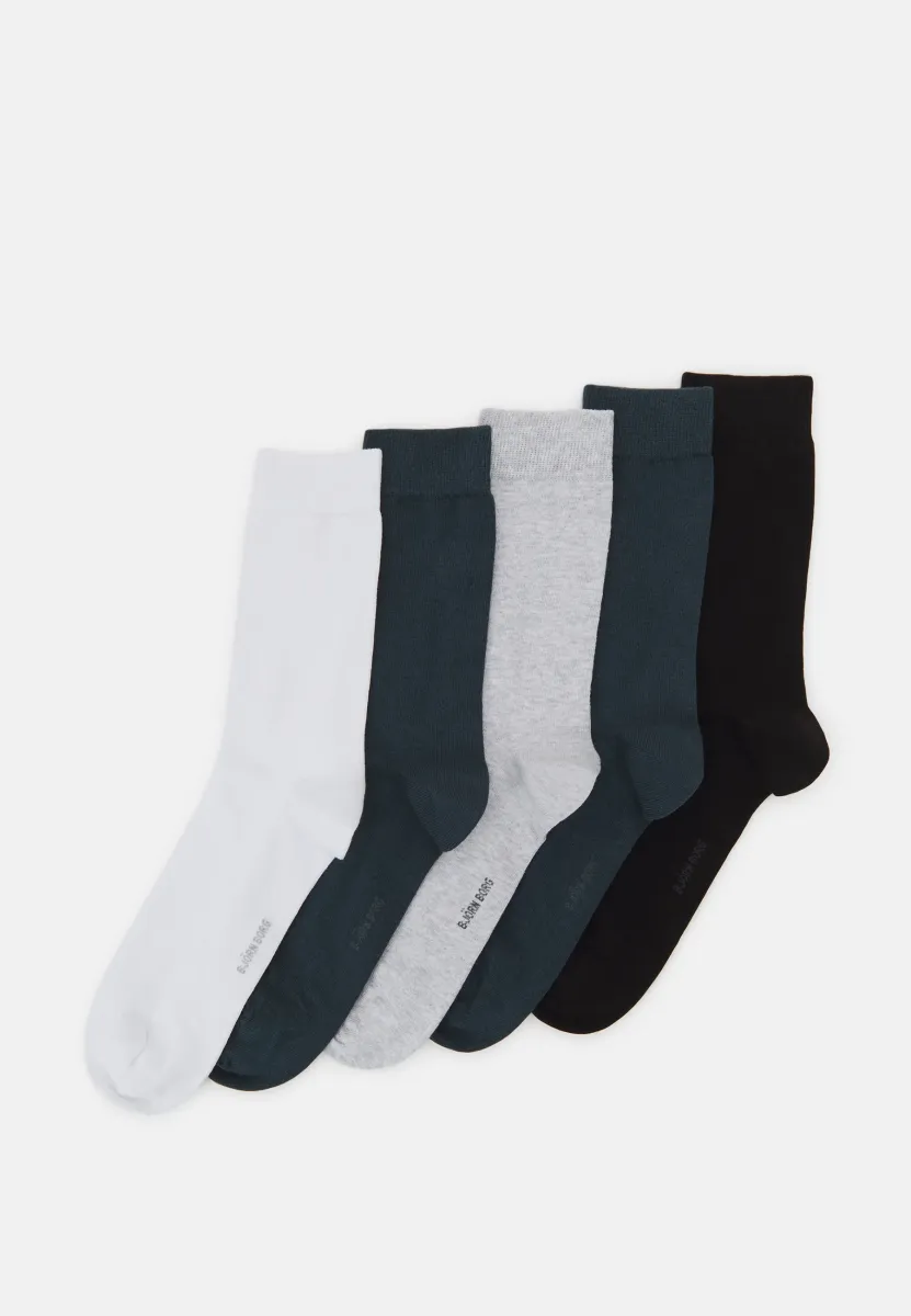 ESSENTIAL UNISEX 5 PACK - Socken - black/blue/grey