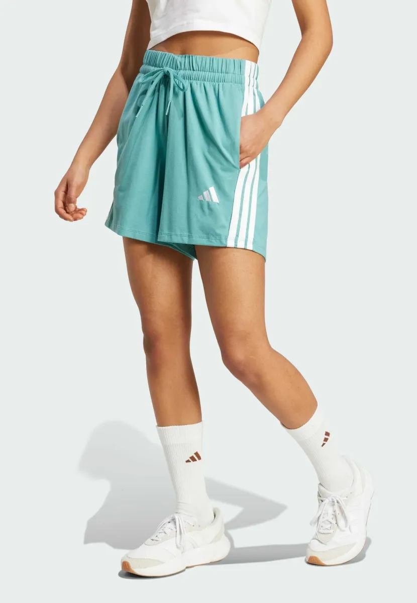ESSENTIALS 3-STRIPES - Kurze Sporthose - powder teal white