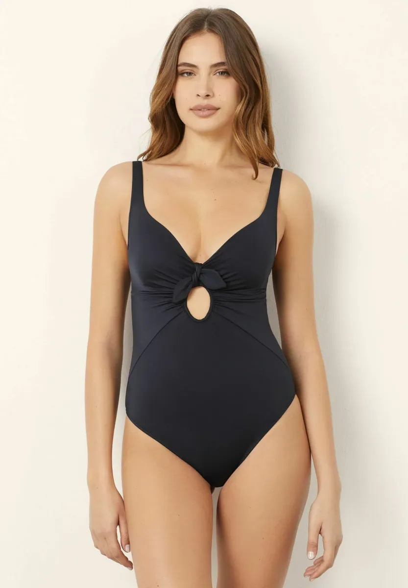 ESSENTIALS - Badeanzug - black plain