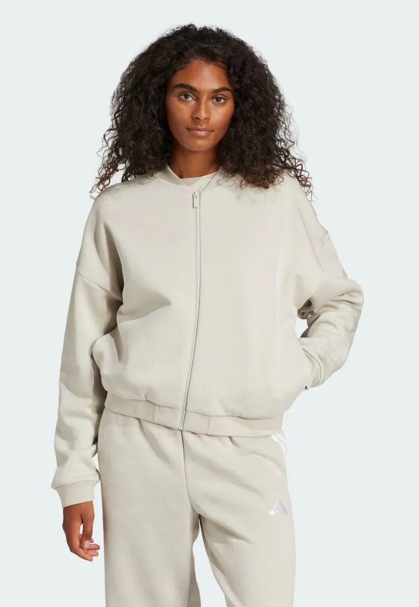 ESSENTIALS CONTEMPORARY BOMBER - Sweatjacke - alumina