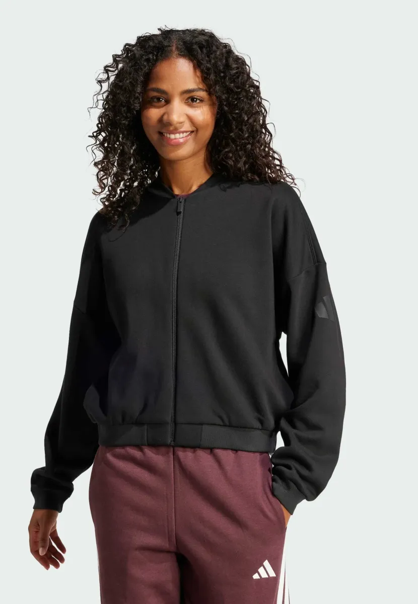 ESSENTIALS CONTEMPORARY BOMBER - Sweatjacke - black