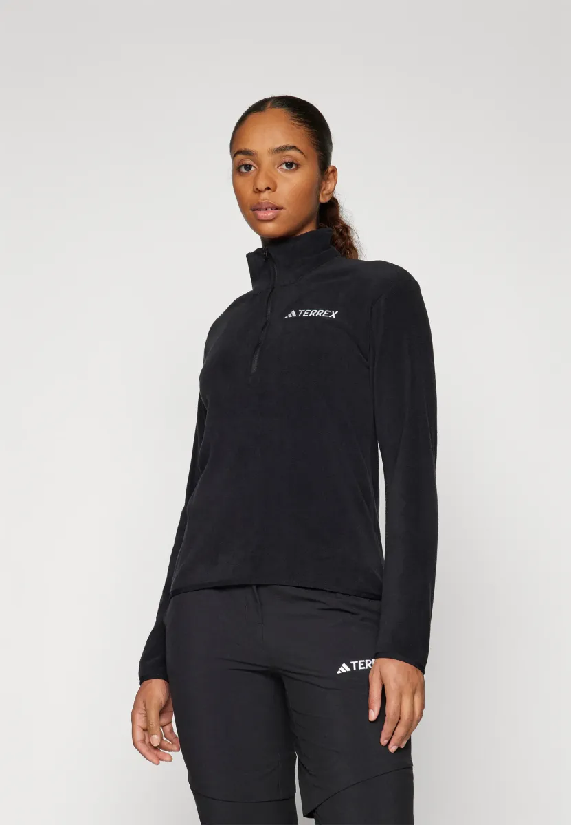 ESSENTIALS HALF ZIP  - Fleecepullover - black