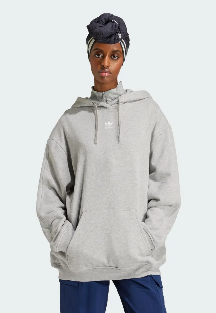 ESSENTIALS LOOSE - Kapuzenpullover - medium grey heather