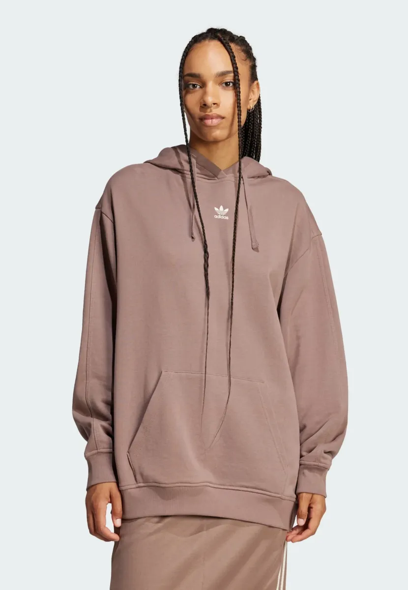 ESSENTIALS LOOSE - Kapuzenpullover - trace brown