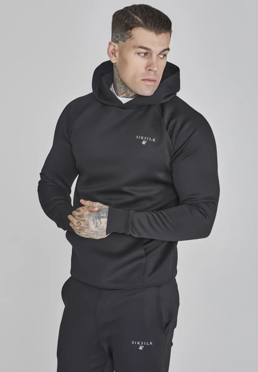 ESSENTIALS POLY - Kapuzenpullover - black