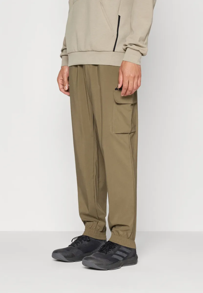 ESSENTIALS SMALL CARGO - Stoffhose - olive strata/black