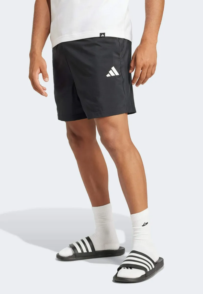 ESSENTIALS SMALL CHELSEA - Kurze Sporthose - black white