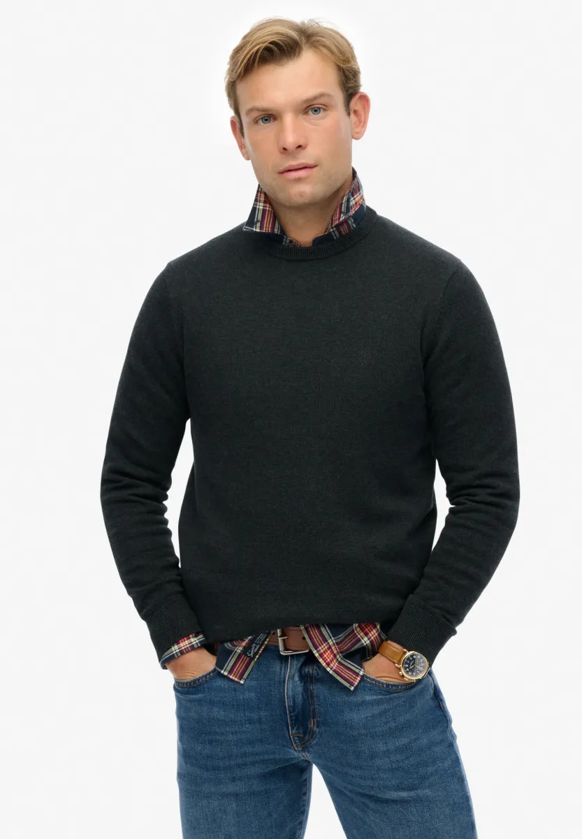ESSENTIALS - Strickpullover - charcoal marl