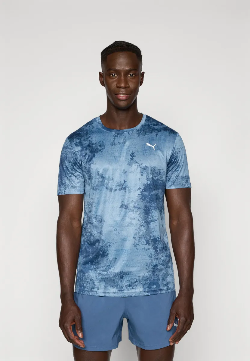 ESSENTIALS TEE - Sport T-Shirt - cool blue