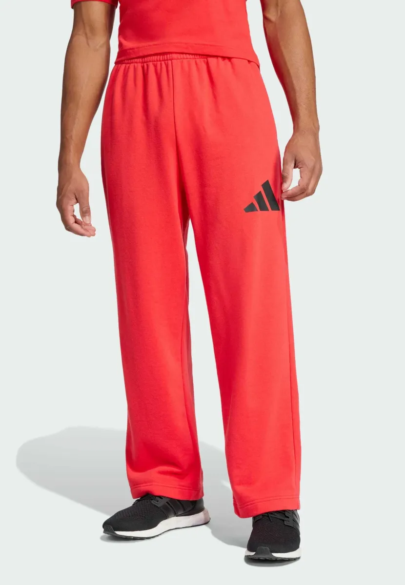 ESSENTIALS WIDE 3 BAR - Jogginghose - pure ruby black