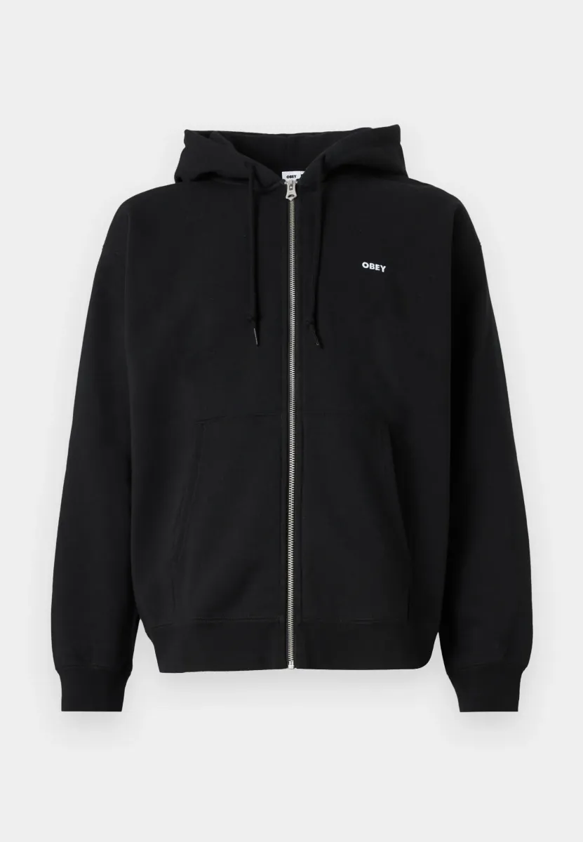 ESTABLISHED UNISEX ZIP HOOD - Sweatjacke - black