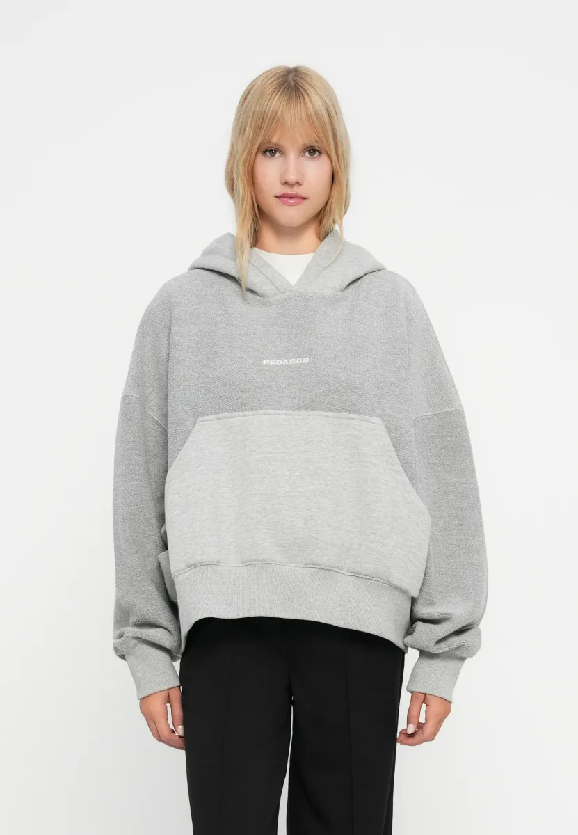 ESTELA OVERSIZED INSIDE-OUT - Kapuzenpullover - heather grey