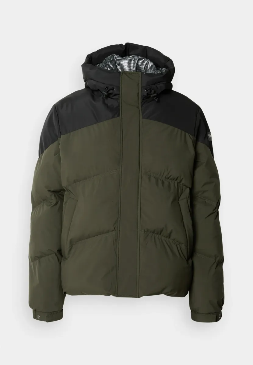 ETHEN - Winterjacke - kaki/black