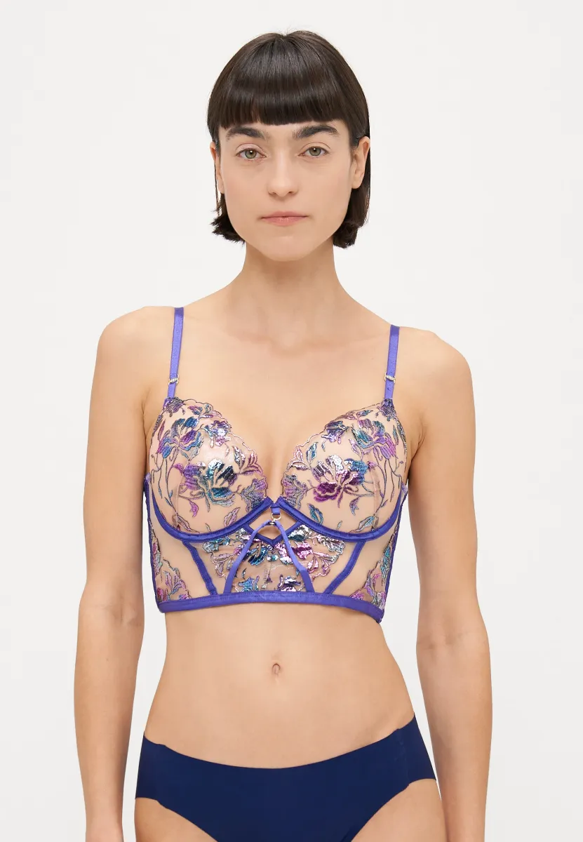 EUPHORIC PADDED CORSET - Korsage - blue