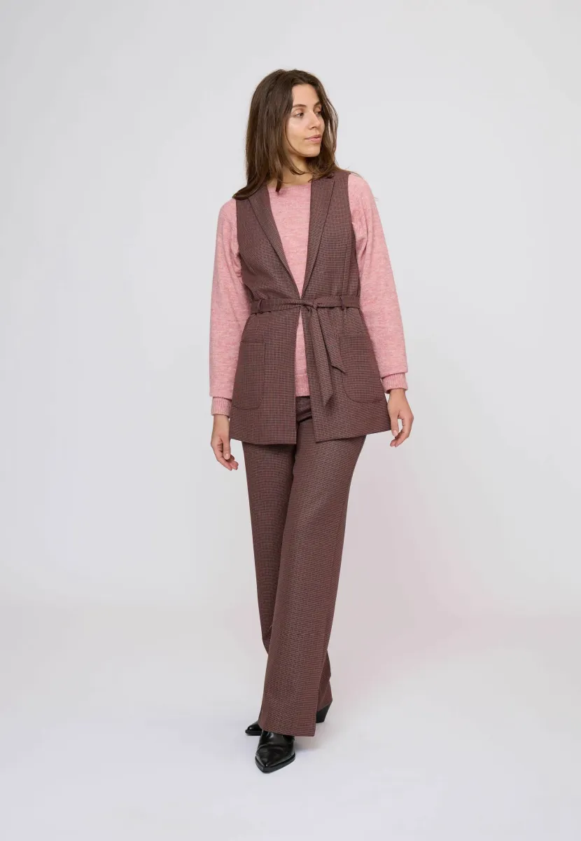 EVANGELINE - Weste - art brown black rose