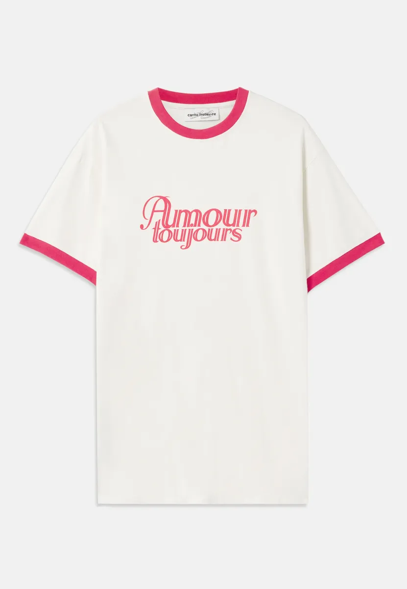 EVEN MORE AMOUR UNISEX - T-Shirt print - off-white