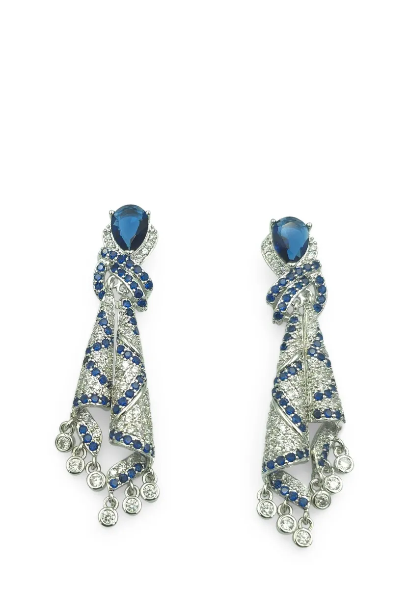 EVENT - Ohrringe - blau/weiss/silver-coloured