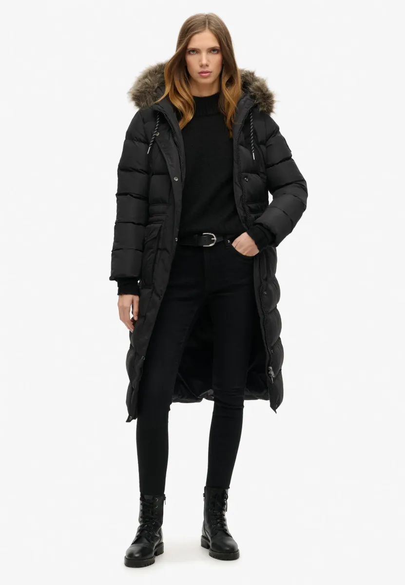 EVEREST FAUX FUR  - Daunenmantel - black