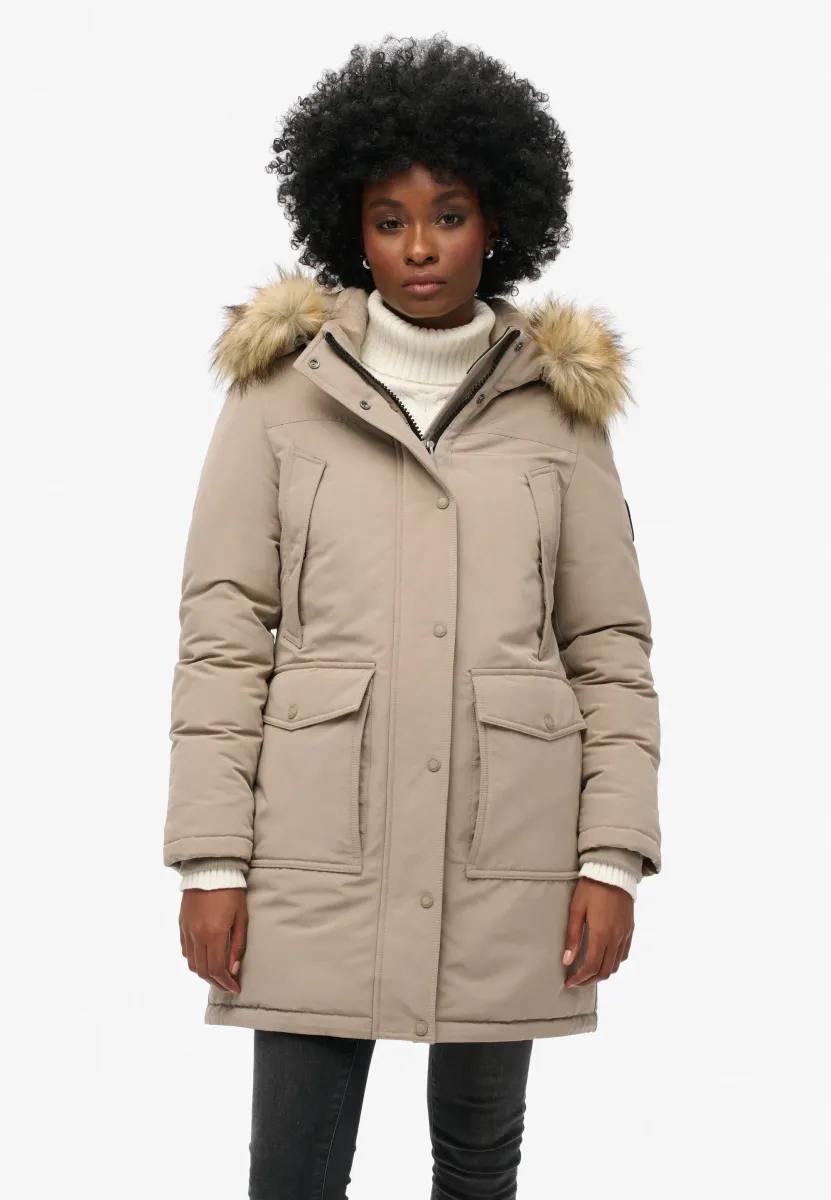 EVEREST - Parka - deep beige slub