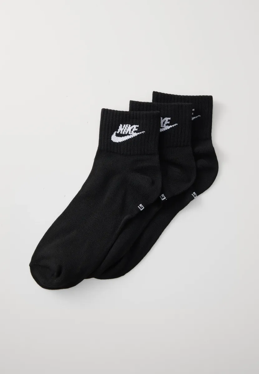 EVERYDAY ESSENTIAL ANKLE UNISEX 3 PACK - Socken - black/white
