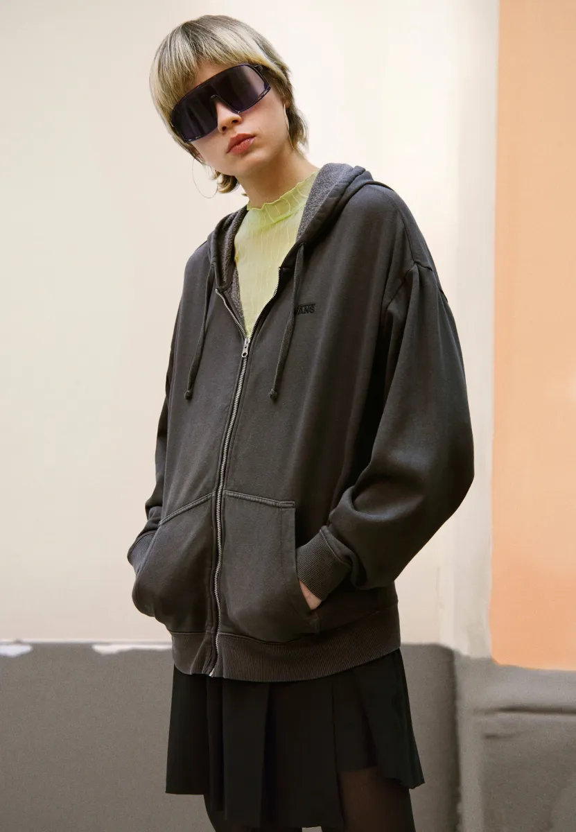 EVERYDAY OVERSIZED FULL ZIP - Sweatjacke - black