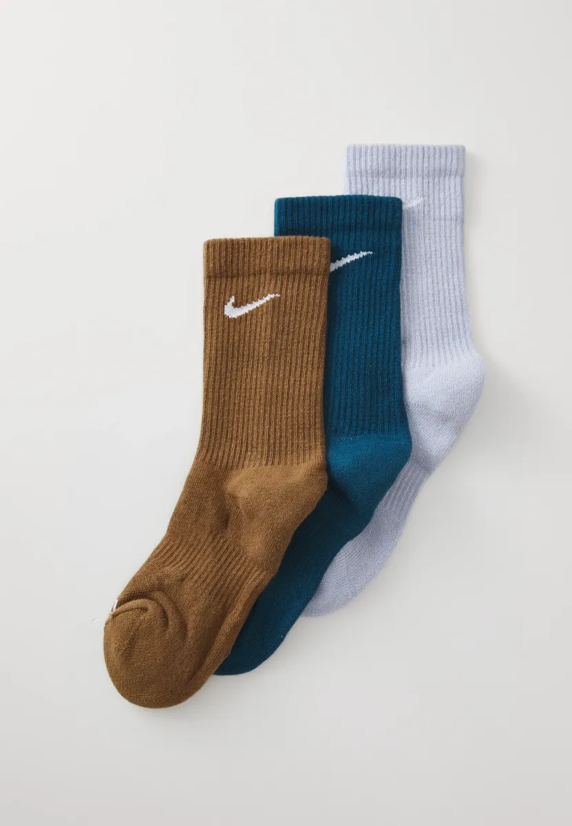 EVERYDAY PLUS CUSH CREW UNISEX 3 PACK - Sportsocken - ghost(w)/blueforce(w)/mosswoodbrown(w)