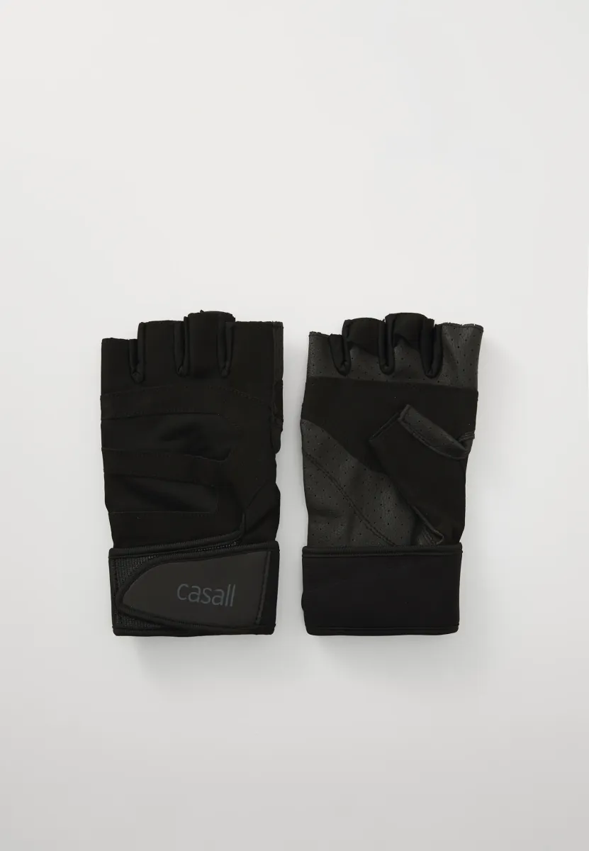 EXERCISE GLOVE SUPPORT - Kurzfingerhandschuh - black