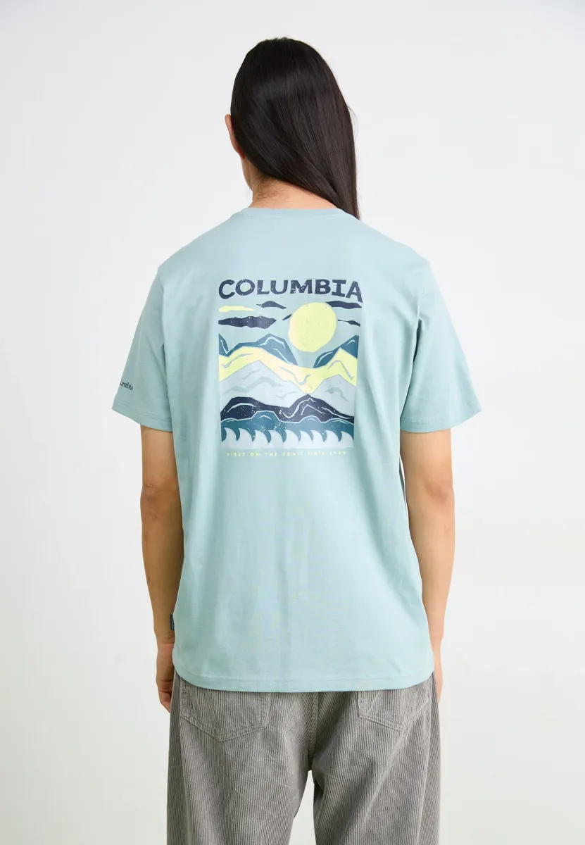 EXPLORERS CANYON BACK TEE - T-Shirt print - crushed blue