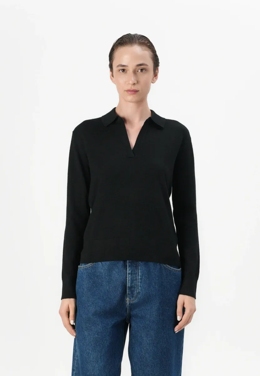 EXTRA FINE  - Strickpullover - black