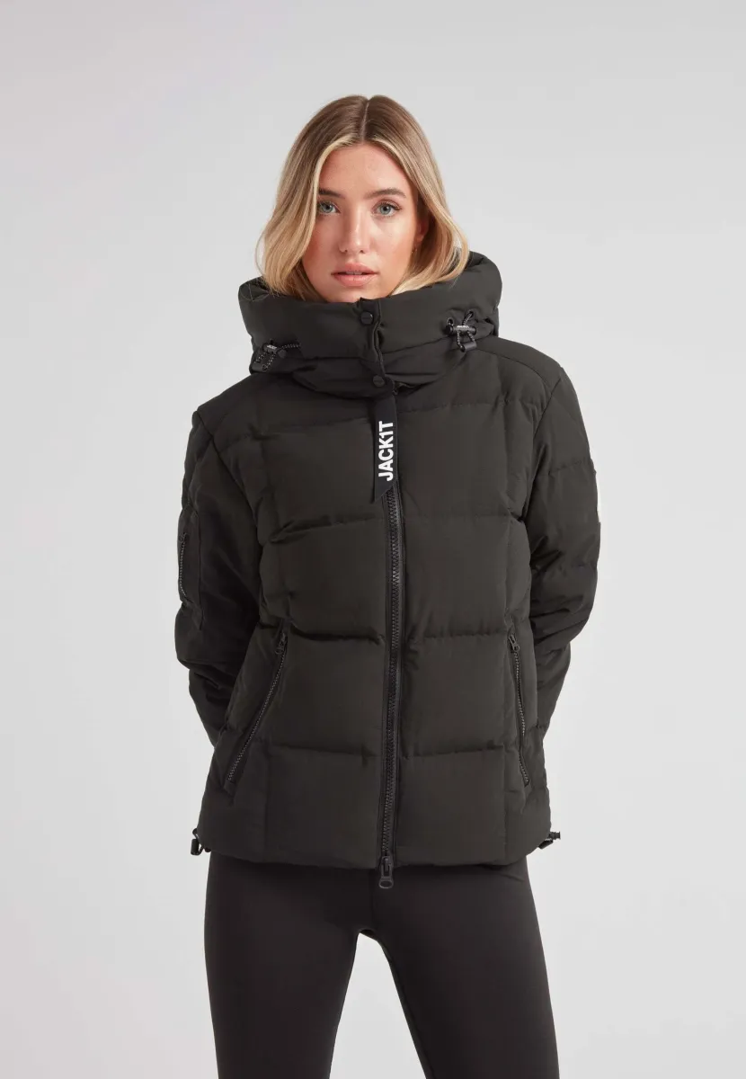 EZ BOXED PUFFER RACER - Daunenjacke - matt black