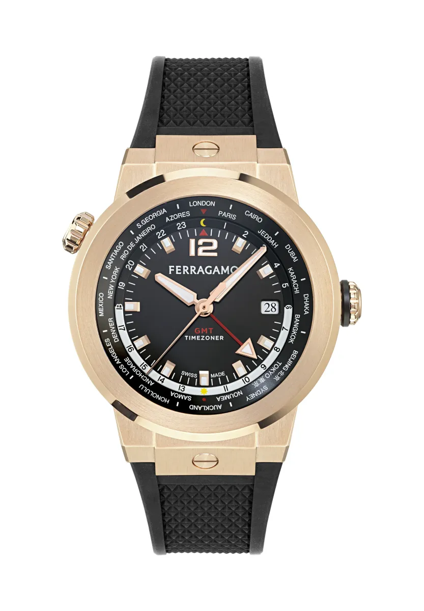 F-80 GMT WORLDTIME - Uhr - black