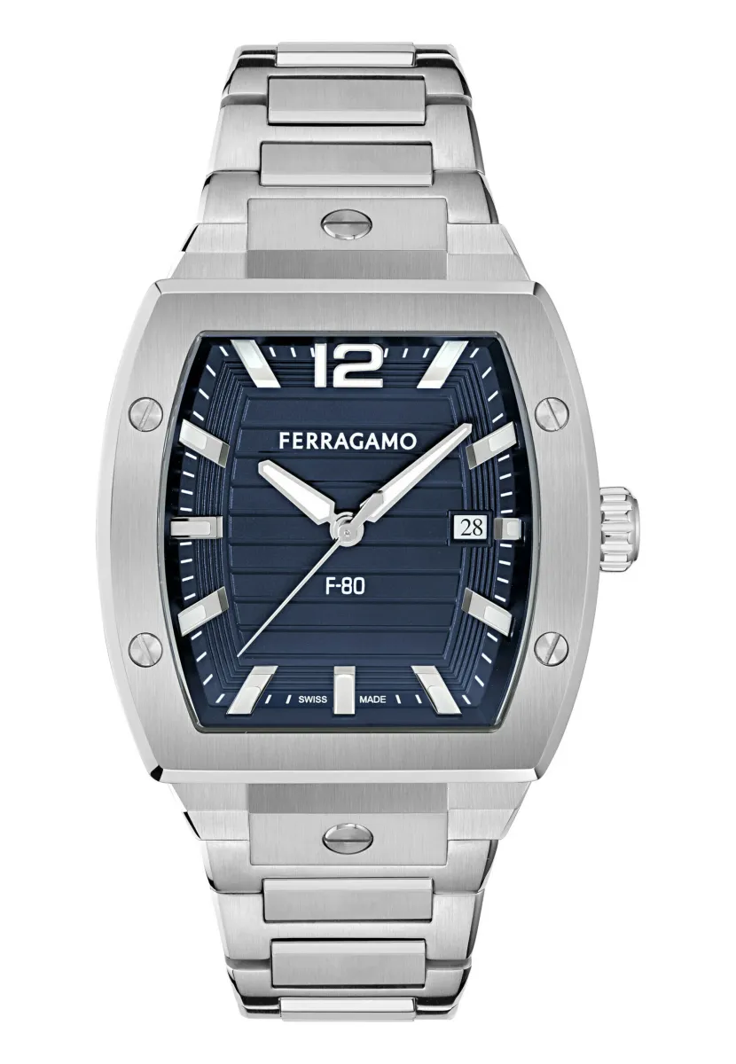 F-80 TONNEAU - Uhr - silver-coloured/blue