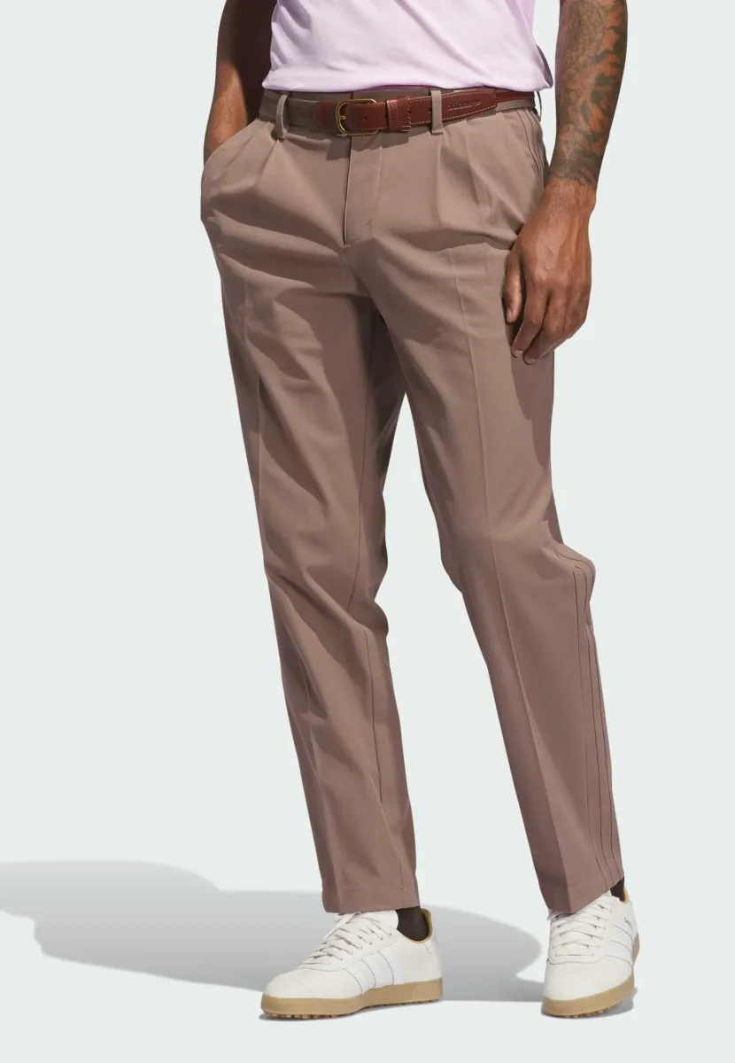F PLEAT - Stoffhose - trace brown