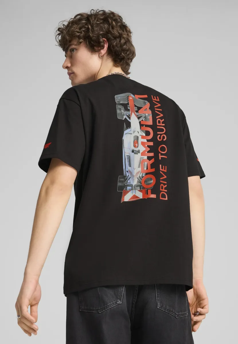 F1 DTS GRAPHIC - T-Shirt print - puma black